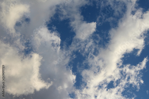 blue sky with white clouds © rick