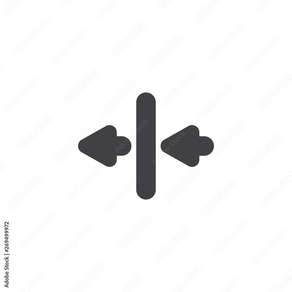 In and out arrows vector icon. filled flat sign for mobile concept and web design. Entrance and exit arrows glyph icon. Symbol, logo illustration. Vector graphics In and out arrows vector icon. filled flat sign for mobile concept and web design. Entrance and exit arrows glyph icon. Symbol, logo illustration. Vector graphics