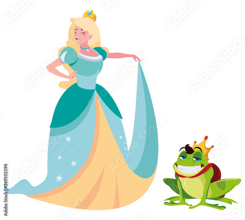beautiful princess and toad prince of tales character