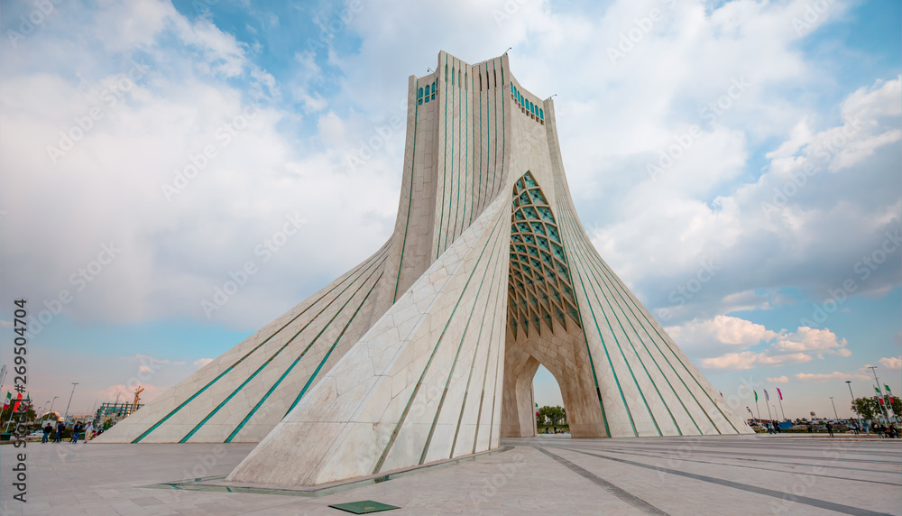 Azadi Tower located at Azadi Square - Tehran, Iran