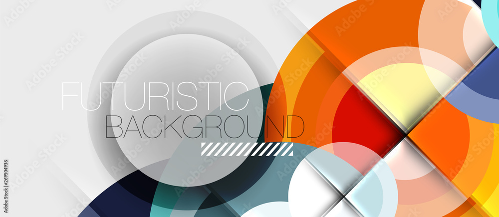 Geometric design abstract background - circles Geometric design abstract background - circles