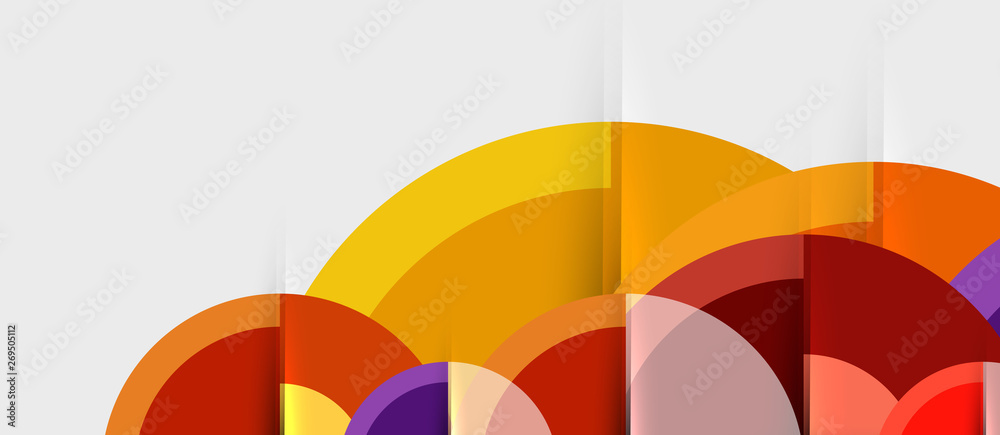 Obraz premium Geometric design abstract background - circles