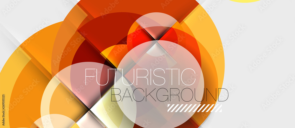 Geometric design abstract background - circles Geometric design abstract background - circles