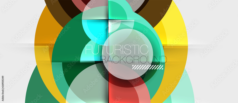 Geometric design abstract background - circles Geometric design abstract background - circles