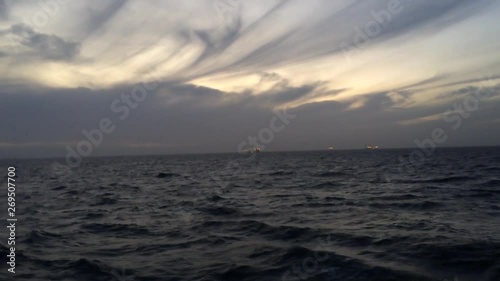 sunset over the sea