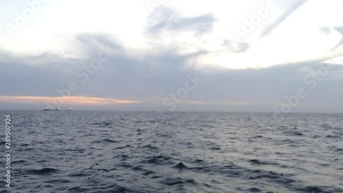 sunset over the sea