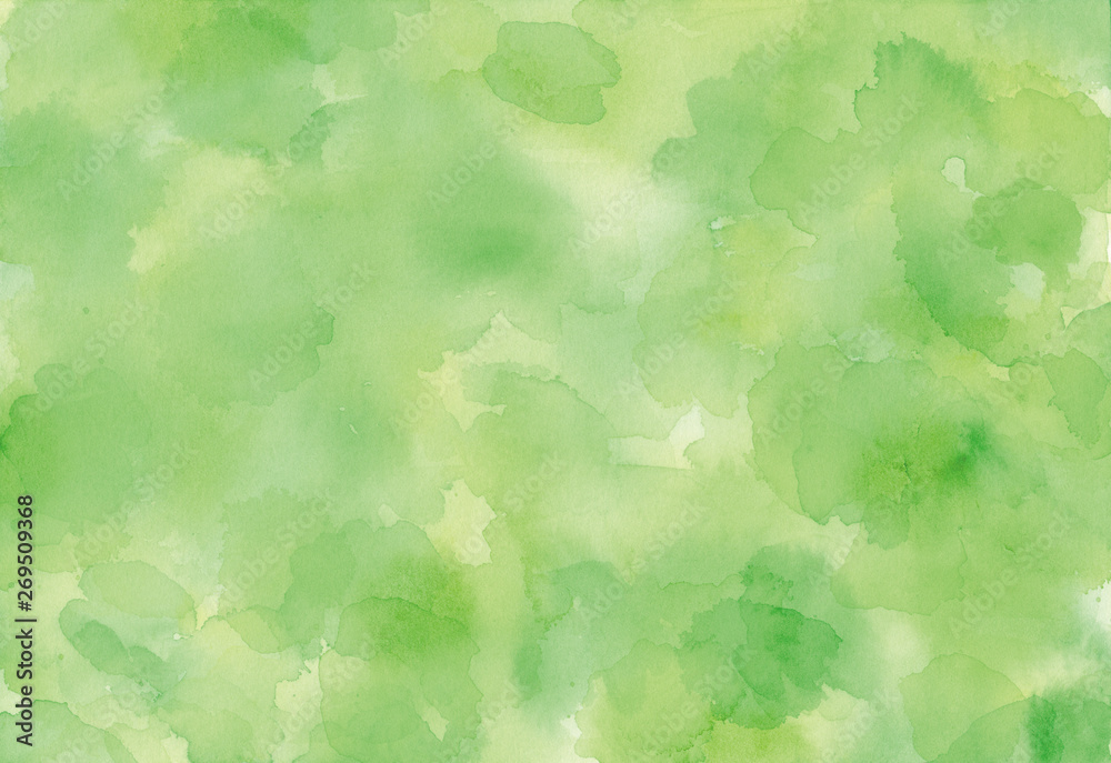 新緑 水彩 背景イラスト Stock Illustration Adobe Stock