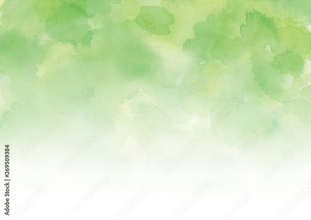 新緑 水彩 背景イラスト 新緑 水彩 背景イラスト