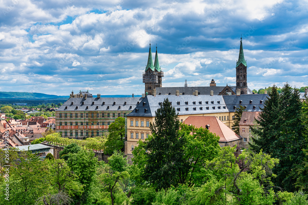 Bamberg Cathedral in Upper Franconia, Bavaria, Germany