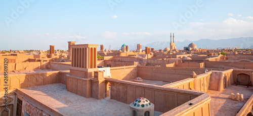 Historic City of Yazd with famous wind towers - YAZD, IRAN M