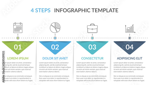Infographic Template with 4 Steps