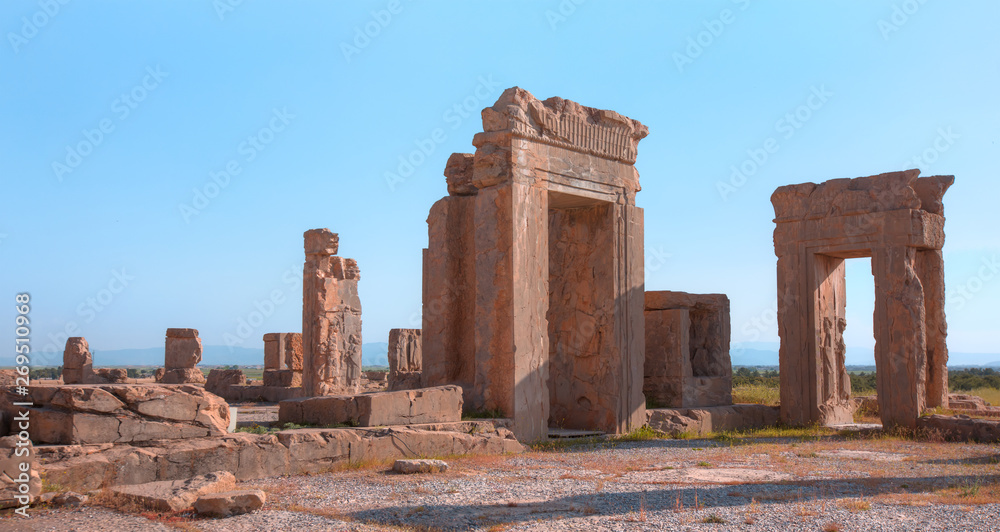 Ruins of the ancient Persian capital city of Persepolis - Shiraz, Iran 