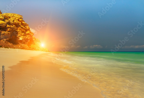 Fantastic deserted beach on...