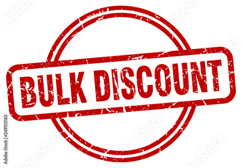 bulk discount grunge stamp