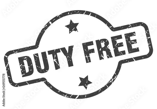 duty free sign