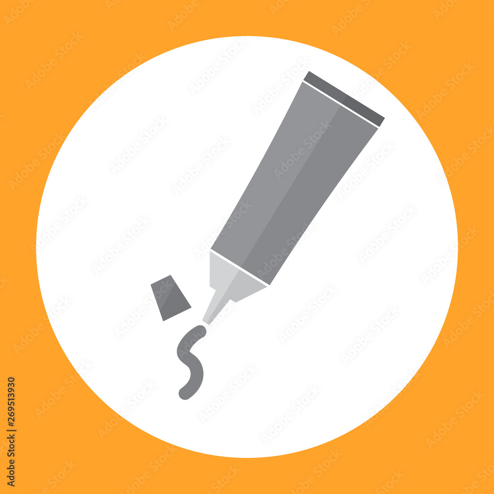 icon of cosmetics tube or pharmaceutical products and open a cap icon of cosmetics tube or pharmaceutical products and open a cap