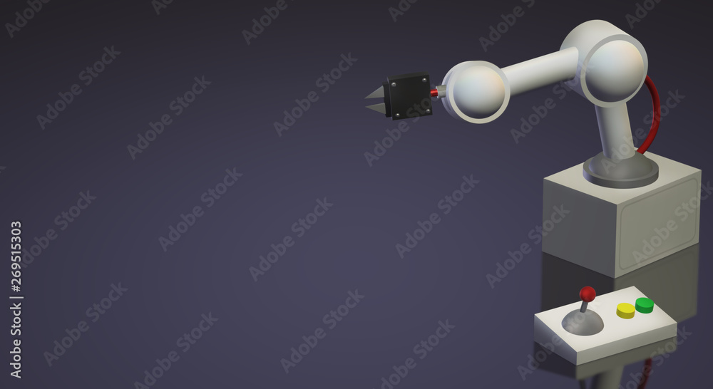 robotic arm 3d rendering for industrial content.. robotic arm 3d rendering for industrial content..