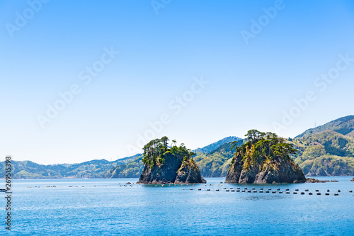 リアス式海岸三陸の風景