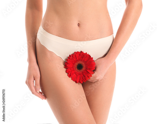 Beautiful young woman with ...