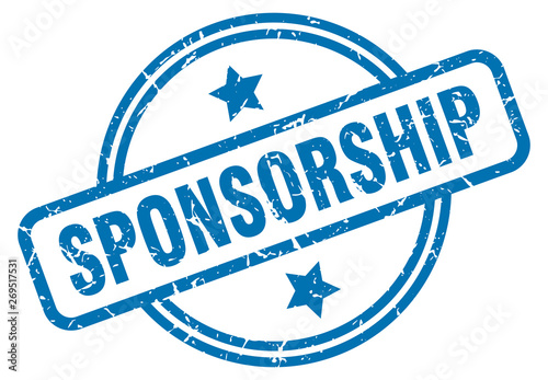 sponsorship grunge stamp
