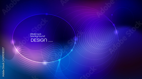 Vector illustration abstract wavy, wave, line and blurred gradient mesh in bright color background. Dynamic minimal wave line composition design, layout for wallpaper, flyer, poster, banner