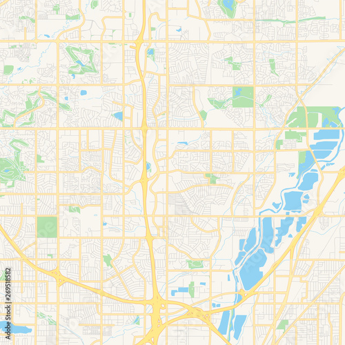 Empty vector map of Thornton  Colorado  USA