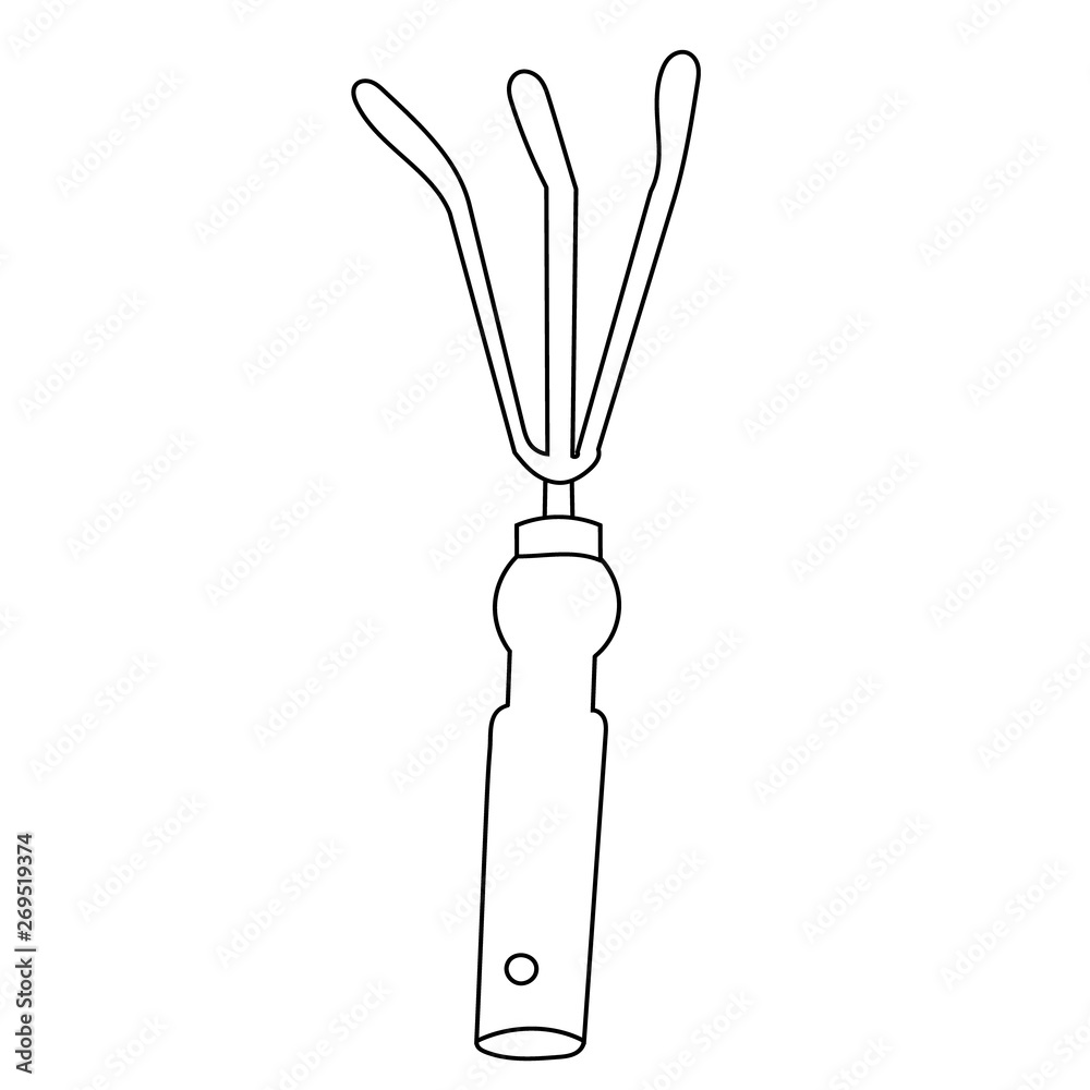 vector, isolated, hoe, chopper for working in the garden, sketch vector, isolated, hoe, chopper for working in the garden, sketch