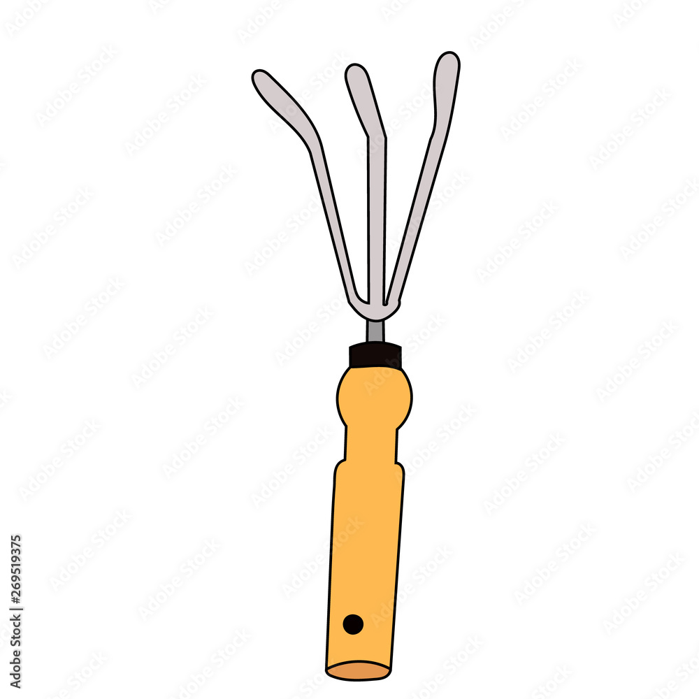 Fototapeta premium isolation, hoe, chopper to work in the garden