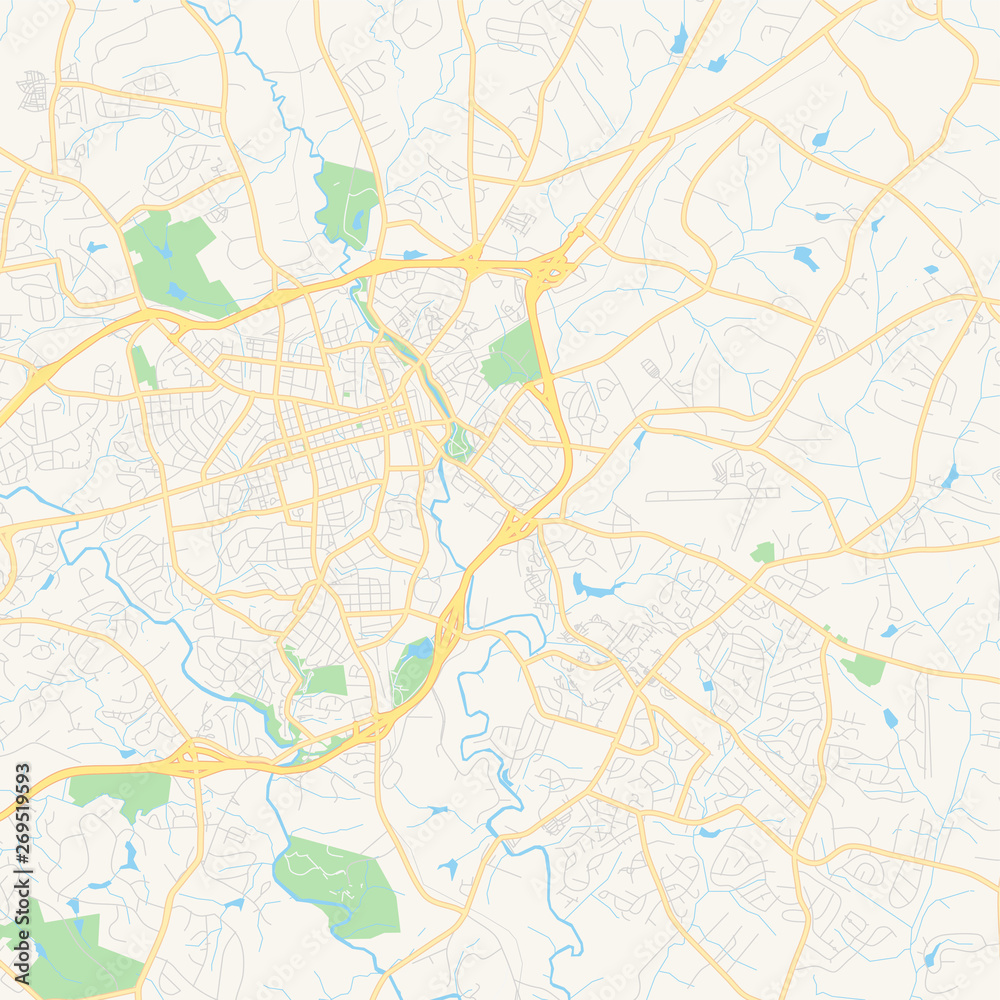 Empty vector map of Athens-Clarke County, Georgia, USA