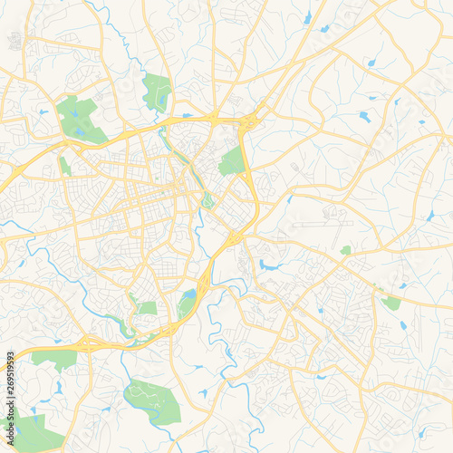 Empty vector map of Athens-Clarke County  Georgia  USA