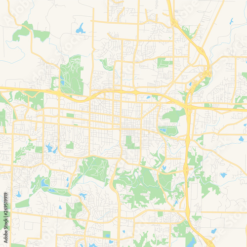 Empty vector map of Columbia  Missouri  USA