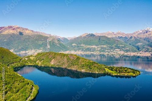 Lago di Como  IT  - Baia di Piona - vista aerea