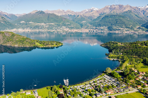 Lago di Como (IT) - Baia di Piona - vista aerea 