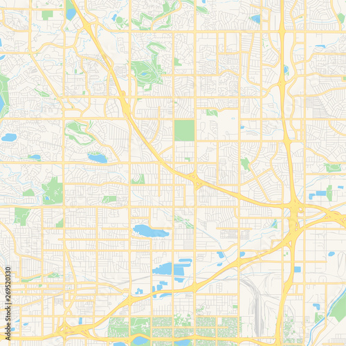 Empty vector map of Westminster  Colorado  USA