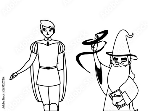 prince charming and wizard of tales characters