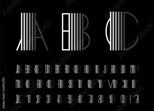 Abstract font. Abstract alphabet. Font design. Minimalist alphabet. Abc design. Geometric abstract technology font. Futuristic alphabet for logotype. Design letters and numbers logo. 