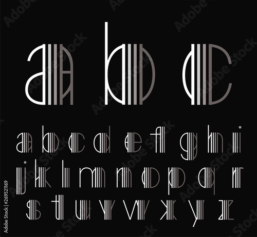 Abstract font. Abstract alphabet. Font design. Minimalist alphabet. Abc design. Geometric abstract technology font. Futuristic alphabet for logotype. Design letters and numbers logo. 