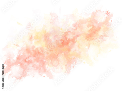 Abstract beautiful Colorful shape watercolor illustration painting background and texture backdrop..