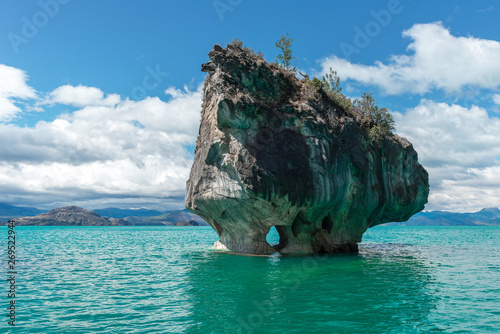 Marble Chapel of lake General Carrera, Chilean Patagonia