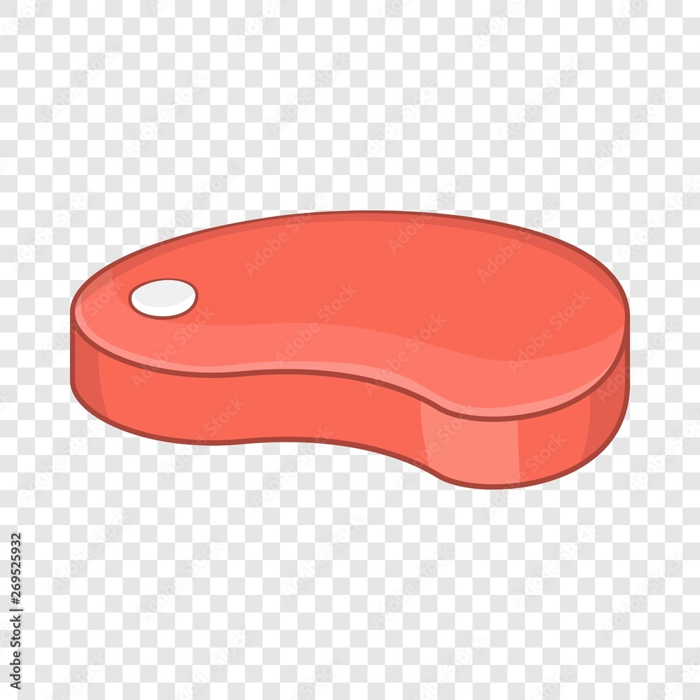 Raw meat icon. Cartoon illustration of raw meat vector icon for web Raw meat icon. Cartoon illustration of raw meat vector icon for web