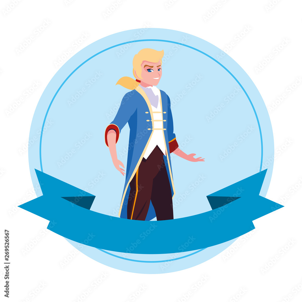 Fototapeta premium prince charming of tales character