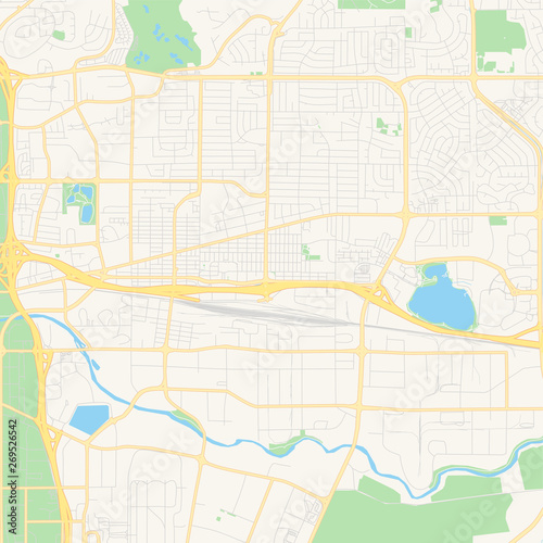 Empty vector map of Sparks, Nevada, USA