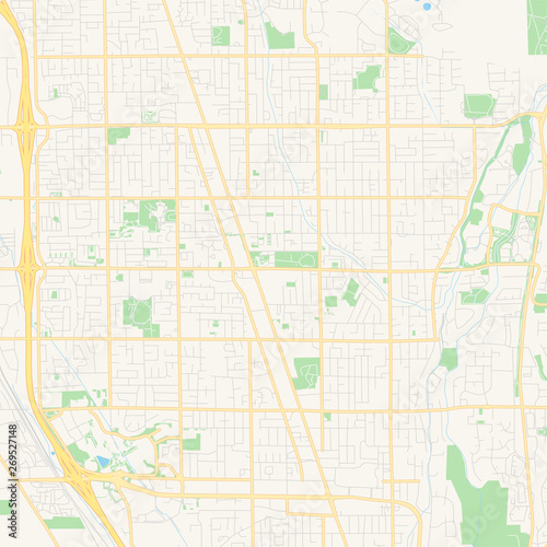 Empty vector map of Orem  Utah  USA