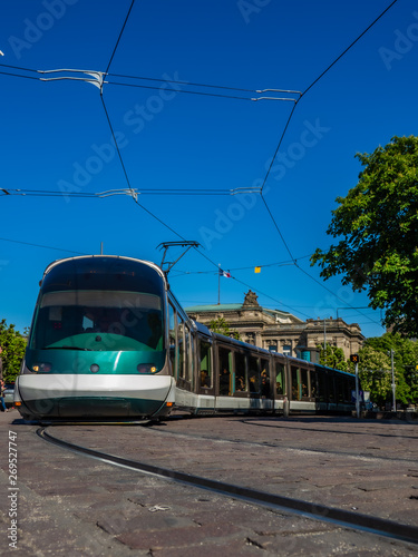 Tramway in Strasbourg Alsace France