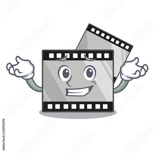 Grinning film stirep in the characater shape photo