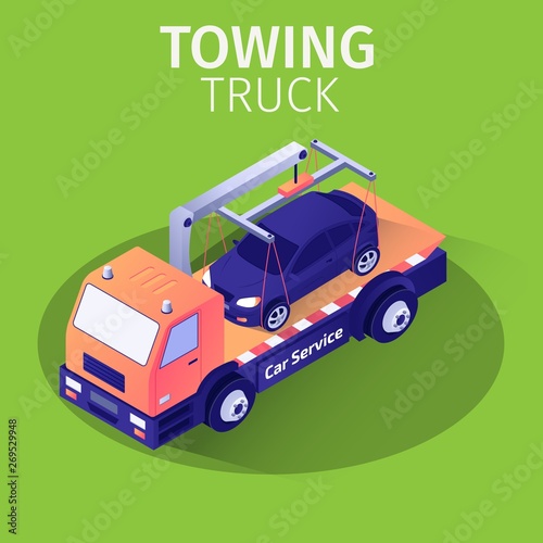 Towing Truck Assistance Service for Car Evacuation