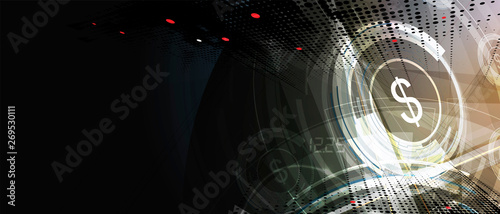 Abstract finance and business background with graph
