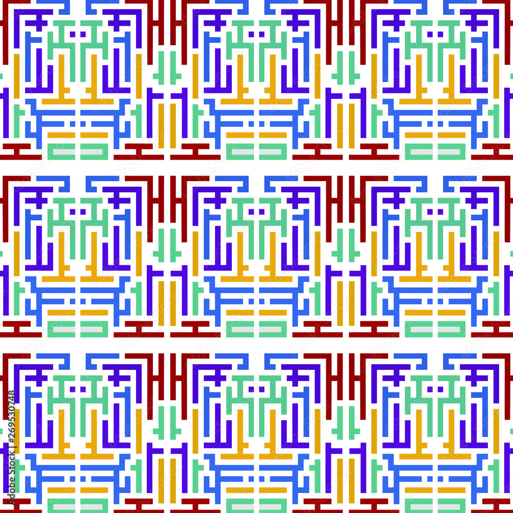 colorful seamless geometric patterns. Fashion colorful seamless geometric patterns. Fashion