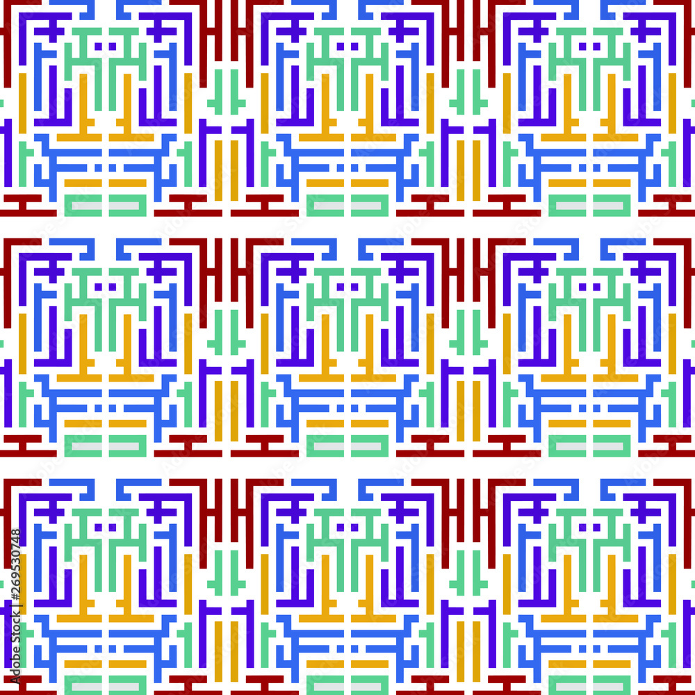  colorful seamless geometric patterns. Fashion