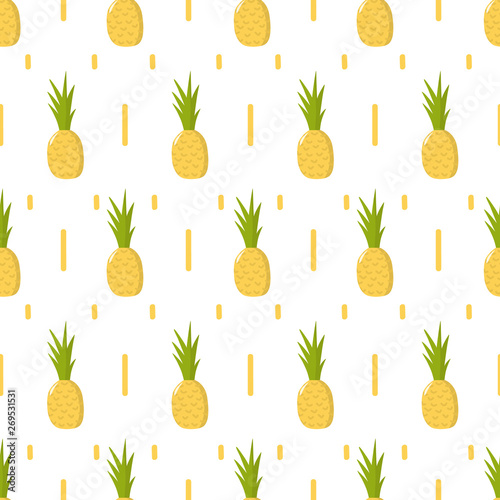Healthy Food Pattern on white background